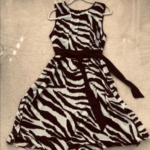 Brown Zebra print Dress by Apart - Size 8